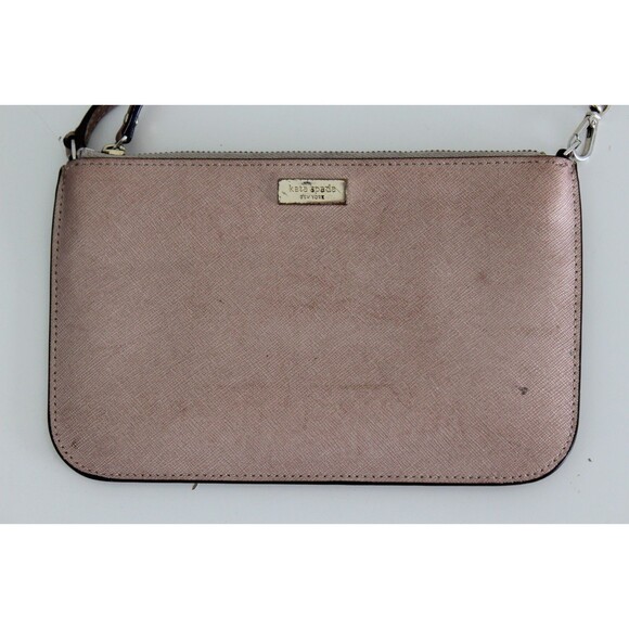 Vintage Kate Spade New York Small Purse Bag Zip Strap - Picture 6 of 11